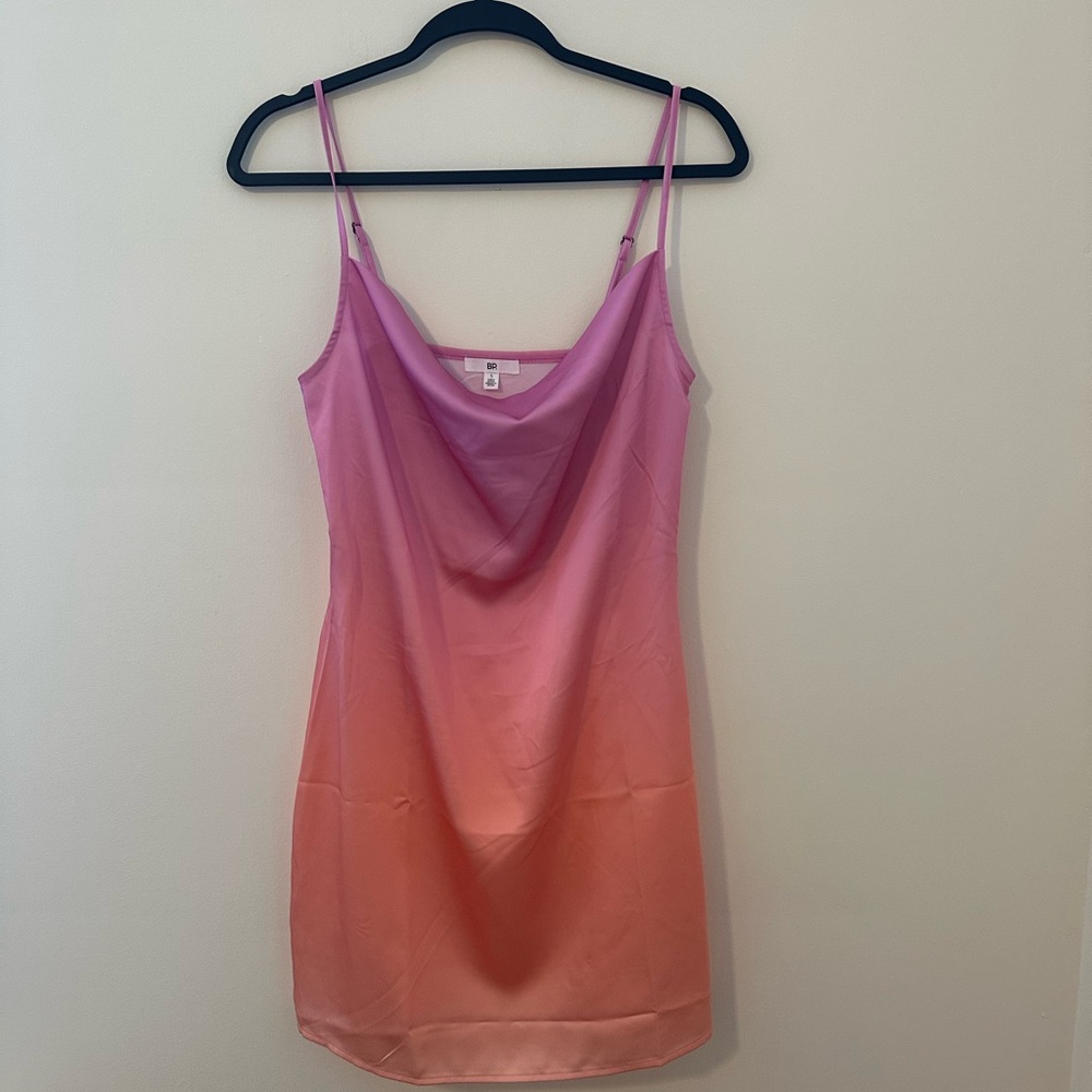 BP Pink and Orange Gradient Mini Dress